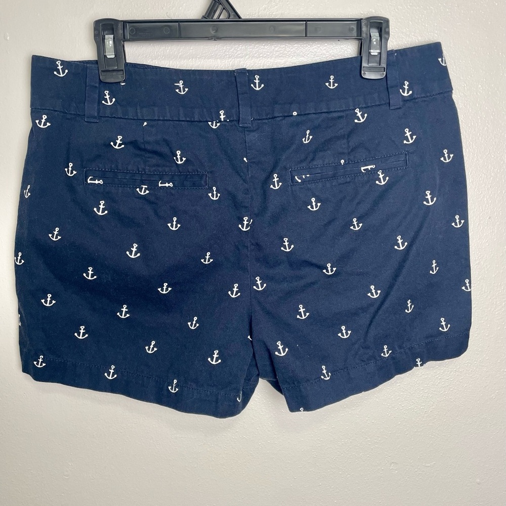 LOFT Navy Anchor Print Women's Shorts - Picture 3 of 8